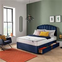 Silentnight Comfort Kingsize 4 Drawer Divan Bed - Blue