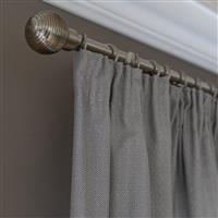 Habitat Herringbone Fully Lined Pencil Pleat Curtains - Grey