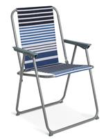 Habitat Folding Metal Garden Chair - Blue