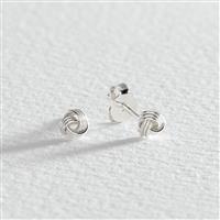 Revere Sterling Silver Triple Knot Stud Earrings