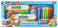XSHOT Fast Fill Water Guns & Tropical Bunch O Balloons Pack