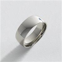 Revere Stainless Steel Wedding Band Ring - V