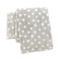 Habitat Kids Star Fleece Throw - Grey - 100x150cm