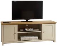 GFW Lancaster 2 Door TV Unit - Cream