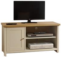 GFW Lancaster 1 Door TV Unit - Cream