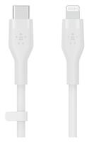 Belkin Silicone USB-C to Lightning 2m Charging Cable - White