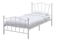 Argos Home Fleur Single Metal Bed Frame - White