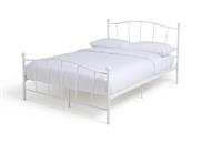 Argos Home Fleur Kingsize Metal Bed Frame - White