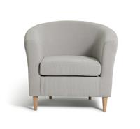 Habitat Fabric Tub Chair - Natural