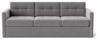 Swoon Berlin Velvet 3 Seater Sofa Bed - Silver Grey