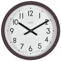 Acctim Elstow Retro Analogue Wall Clock - Black