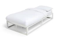 Habitat Platform Single Metal Bed Frame - White