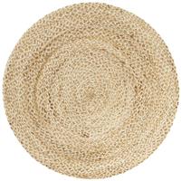 Habitat Braided Round Natural Jute Flatweave Rug - 100cm