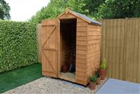 Forest Garden Overlap Windowless Apex Shed - 4x3