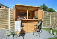 Forest Garden Shiplap Pent Garden Bar - 6 x 3ft