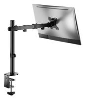 ProperAV Swing Arm Desk PC Monitor Mount 34 Inch - Black