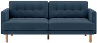 Habitat Newell Fabric 3 Seater Sofa - Navy