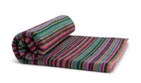 Habitat Cotton Skinny Bright Stripe Bath Sheet-Multicoloured