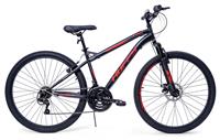 "Huffy 27.5"" Wheel Size Extent Unisex Adults Bike - Black/Red"