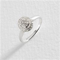 Revere 9ct White Gold 0.25ct Diamond Engagement Ring - J