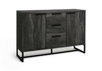 Habitat Nomad 2 Door 3 Drawer Sideboard - Black