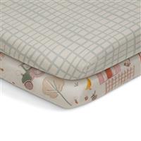 Habitat Cotton Little Farm Nursery Twin Fitted Sheet - Cots