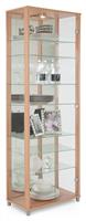 Argos Home 7 Shelf Glass Wide Display Cabinet - Beech Effect