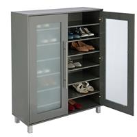 Argos Home 2 Door Lydiard Storage Shoe Cabinet - Grey