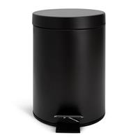 Argos Home 3 Litre Bathroom Pedal Bin - Black