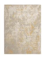 Habitat Distressed Abstract Gold Flatweave Rug - 170x120cm