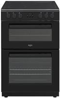 Bush CTFS60DBLECB 60cm Double Oven Electric Cooker - Black