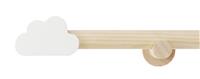 Argos Home Cloud Wood Curtain Pole - 120cm