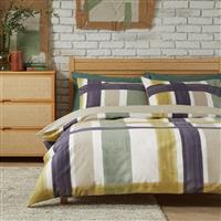 Habitat Cotton Printed Check Bedding Set - Single