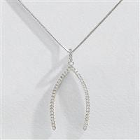 Revere Sterling Silver Cubic Zirconia Pendant Necklace