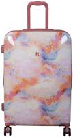 IT Hard Expandable 8 Wheel Medium Suitcase - Marble Effect