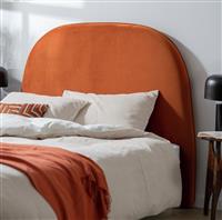 Habitat Rolland Velvet Double Headboard - Orange