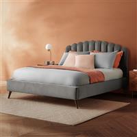 Silentnight Oriana Superking Velvet Bed Frame - Silver