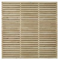 Forest Garden 6x6 Double Slatted Panel x5