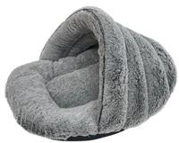 Fluffy Hooded Pet Bed - Large