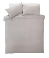 Silentnight Supersoft Plain Dove Grey Bedding Set - Kingsize