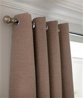 Habitat Plain Slub Chenille Eyelet Curtains - Oatmeal