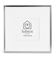 "Habitat Silver Metal Picture Frame - 4x4"""
