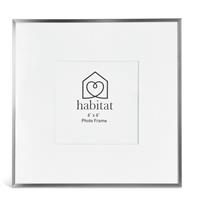 "Habitat Silver Metal Picture Frame - 6x6"""