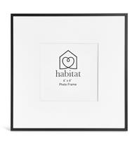 "Habitat Black Metal Picture Frame - 6x6"""