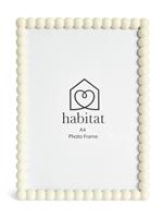 "Habitat Cream Bobble Picture Frame - 8x12"""