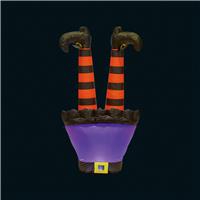 Premier Decorations Prelit Halloween Witch Legs Decoration