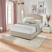 Silentnight Small Double Divan Bed Base - Sandstone