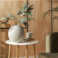 Habitat Ceramic Glazed Vase - White