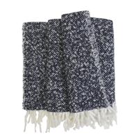 Habitat Faux Textured Mohair Throw - Navy - 125x150cm