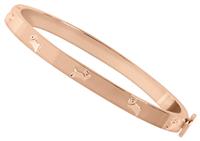 Radley 18ct Rose Gold Plated Jumping Dog Bangle